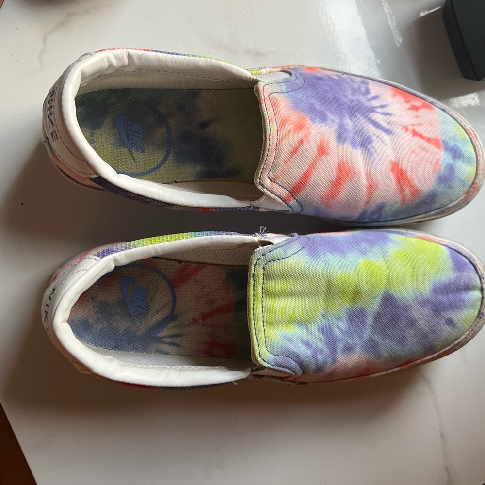 Nike Red and Blue Athletic Shoes
